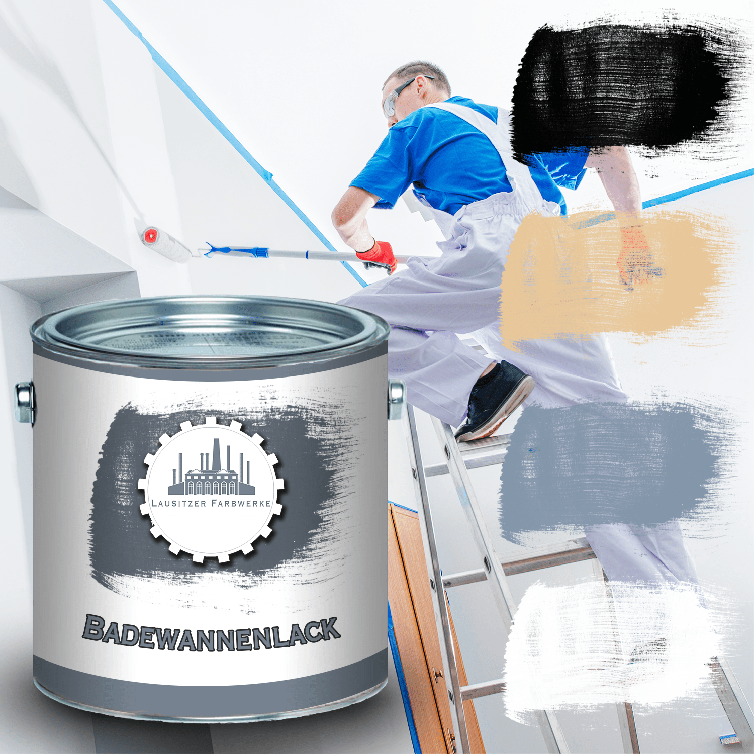 Lausitzer Farbwerke Badewannenlack - Traditionell im SET - Lausitzer Farbwerke