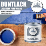 Buntlack RAL 9011 Graphitschwarz- Holzlack Holzfarbe Metallfarbe Lausitzer Farbwerke
