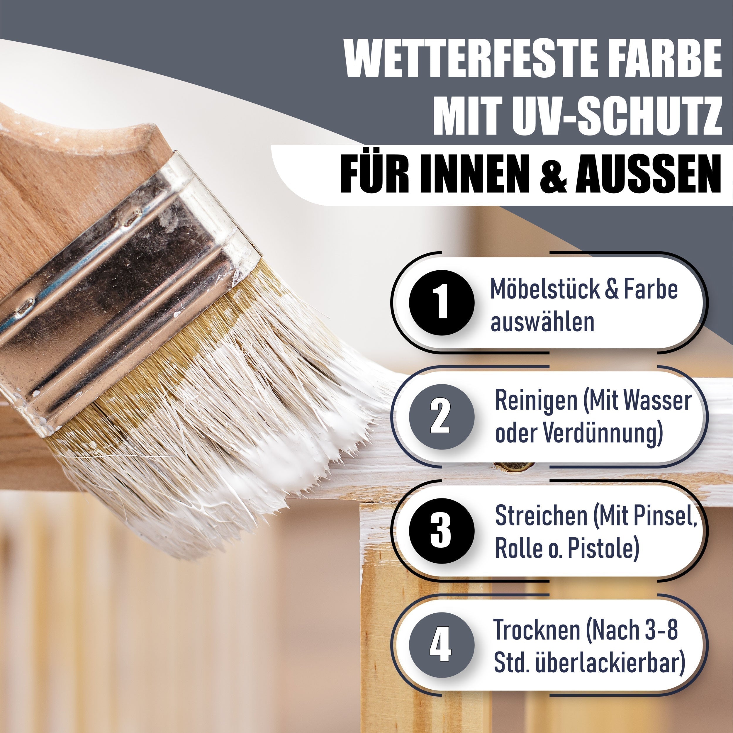 Möbelfarbe RAL 2011 Tieforange ohne Schleifen - Möbellack Orange Lausitzer Farbwerke